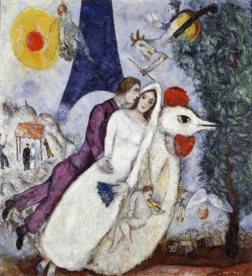 Marc Chagall, Les mariés de la Tour Eiffel